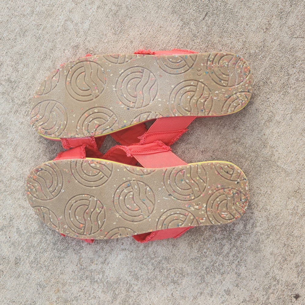 Vionic Panama Poppy Red Sandals Size 10 Summer Beach Washable - Picture 7 of 8